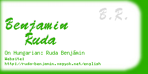 benjamin ruda business card